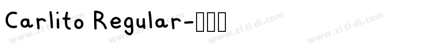 Carlito Regular字体转换